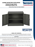 Desk Height Storage Cabinet - Unassembled Model 1430 (1460918)